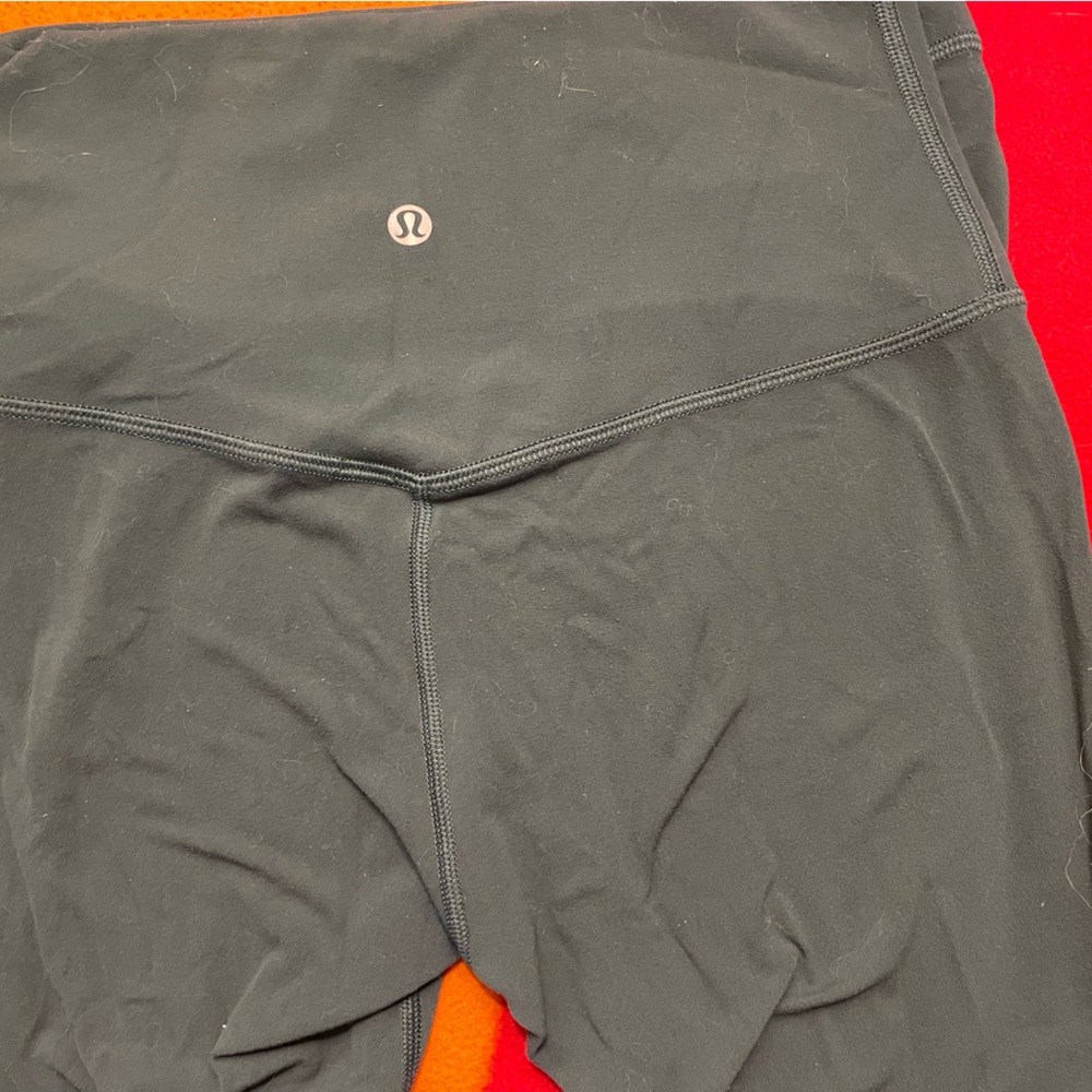 Teal green Lululemon align capri